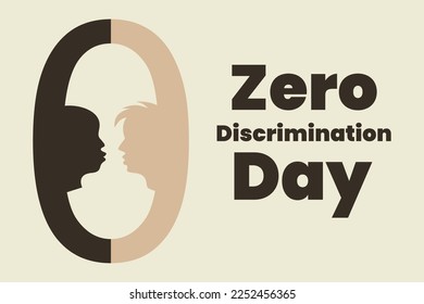 Illustration vector graphic of zero discrimination day. Good for poster