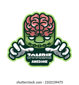 Illustration vector graphic of Zombie, good for logo design