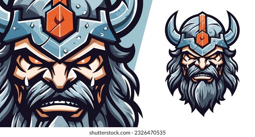 Illustration Vector Graphic: Zombie Viking Logo Mascot for Gaming Teams