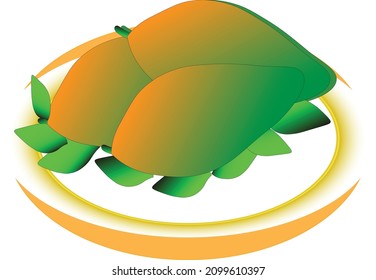 Illustration vector graphich of mango