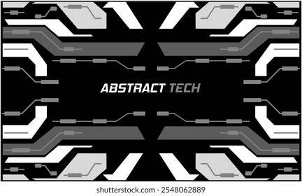 illustration vector graphics of abstract background tech modern design