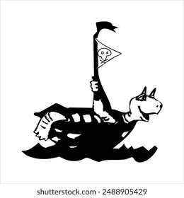 Illustration vector graphics of AnimalComedian icon