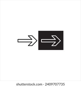 Illustration vector graphics of arrows icon