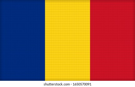 illustration vector graphics of background romanian flag with modern style, perfect to use background, banner, layout, walpapper, elements etc.