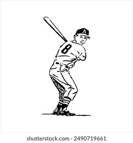 Illustration vector graphics of baseball icon