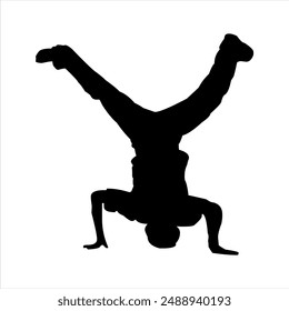 Illustration vector graphics  of breakdance icon