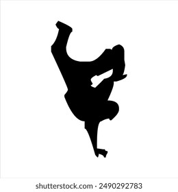 Illustration vector graphics of breakdance icon