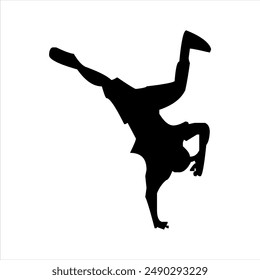 Illustration vector graphics of breakdance icon