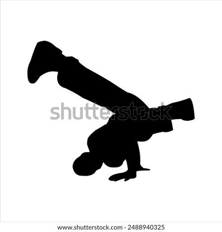 Illustration vector graphics  of breakdance icon