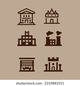 Ilustración de gráficos vectoriales de iconos de construcción. Perfecto para cualquier diseño web, ilustración, presentación, etc.