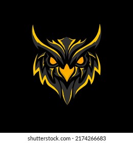 Illustration vector graphics of design owl tribal t-shirts