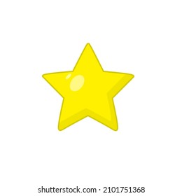 Illustration vector graphics of design stars yellow color