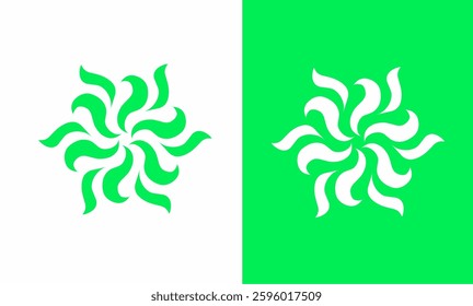illustration vector graphics of design symbols elements wind. logo templates