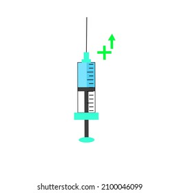 Illustration vector graphics of design vaccines for vaccination boost