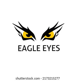 Ilustración gráficos vectoriales de diseño de ojos águilos perfecto para logotipo