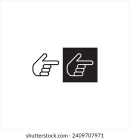 Illustration vector graphics of forefinger icon