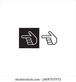 Illustration vector graphics of forefinger icon