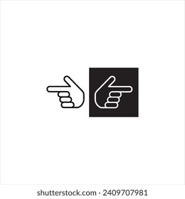 Illustration vector graphics of forefinger icon