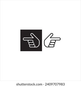 Illustration vector graphics of forefinger icon