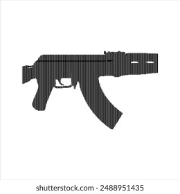 Illustration vector graphics of gun icon