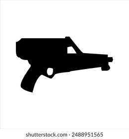 Illustration vector graphics of gun icon