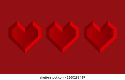 Illustration vector graphics heart shape good design for your project design Valentine’s day