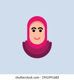 Illustration Vector Graphics of Hijabers in Flat Style. Perfect for Profile Picture, Apps Assets, etc.