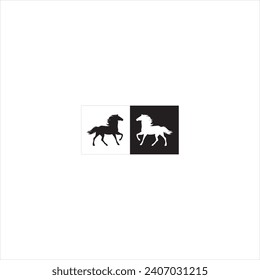 Illustration vector graphics of horse icon