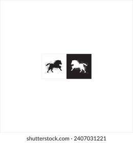 Illustration vector graphics of horse icon