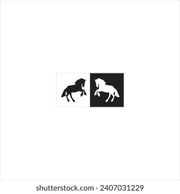 Illustration vector graphics of horse icon