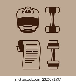 Illustration of vector graphics of icons about healthy living. Perfect for use in web design, illustration, presentations, etc.