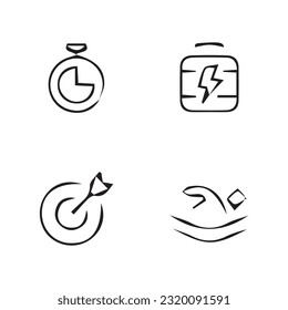 Illustration of vector graphics of icons about healthy living. Perfect for use in web design, illustration, presentations, etc.