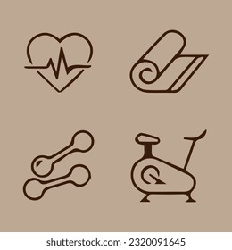 Illustration of vector graphics of icons about healthy living. Perfect for use in web design, illustration, presentations, etc.