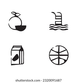 Ilustración de gráficos vectoriales de íconos sobre vida saludable. Perfecto para el uso en diseño web, ilustración, presentaciones, etc.