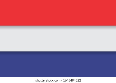 ilustración gráficos vectoriales de la bandera neerlandesa perfecta para fondo