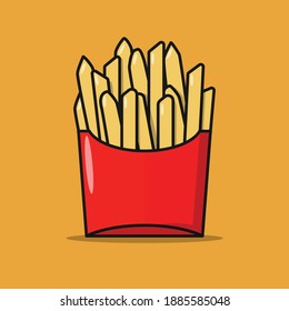 Illustration Vector Graphics of potato sticks.