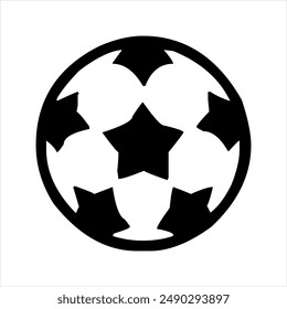 Ilustración Vector de iconos de fútbol