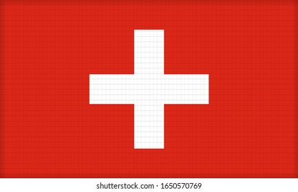 Illustration Vektorillustration Grafik der Schweizer Fahne mit modernem Stil, perfekt zu verwenden Hintergrund, Banner, Layout, Walpapper, Elemente etc.