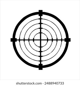 Illustration vector graphics  of target shooting icon