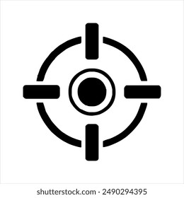 Illustration vector graphics of target shooting icon