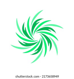 Illustration vector graphics of template logo icon symbol hurricane green color