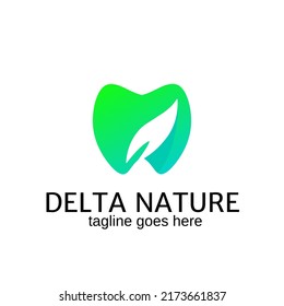 Illustration vector graphics of template logo tooth nature perfect for logo dental health care clinic