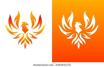 Illustration vector graphics of template logo phoenix 