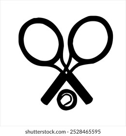  Illustration, Vektorgrafik des Tennis-Symbols