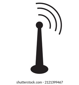 illustration vector graphics of a transmitting tower, good for transmitter illustration