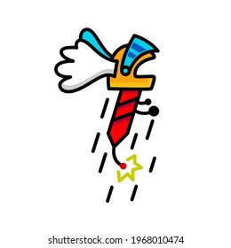 Illustration vector graphiv of helmet firecrackers , suitable to describe toys , Stickers, children's games ,etc.