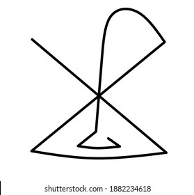 illustration vector grapic of abstract laboratory glassware (erlenmeyer flask)
perfect for your labotarory icon or logo