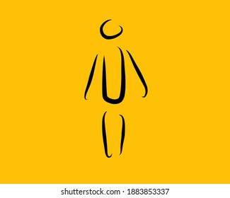 illustration vector grapic template of abstract human body
perfect for your personal or company logo