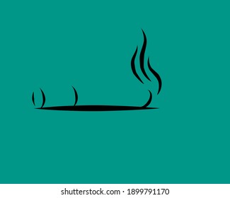 illustration vector grapic template of cigarettes with abstract smoke.
perfect for your personal logo and icon