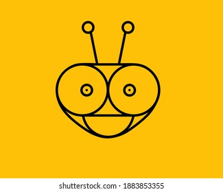illustration vector grapic template of cute bee
perfect for your book icon or personal logo
